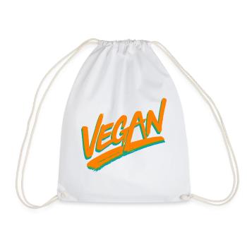 végétalien - Sac de sport léger - blanc - Devant