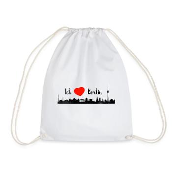 I love Berlin - Drawstring Bag - white - Front
