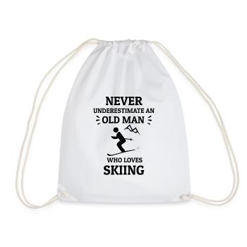 SKI VIEIL HOMME - Sac de sport léger - blanc - Devant