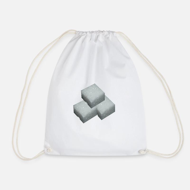 sugar - Drawstring Bag - white