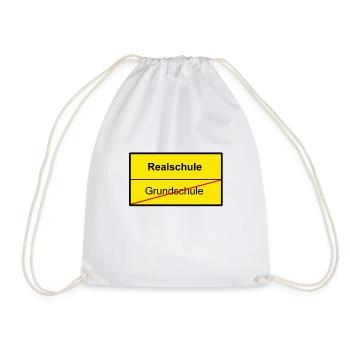 Bye Elementary School - Hello Realschule - Drawstring Bag - white - Front