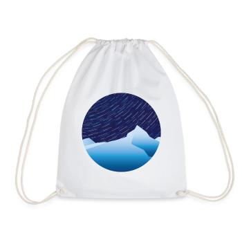 COLORFUL LANDSCAPE - MOUNTAIN - Drawstring Bag - white - Front