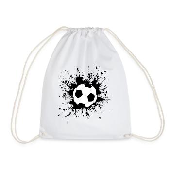 Fussball Fußball Fußballer Geschenk - Turnbeutel - Weiß - Vorne