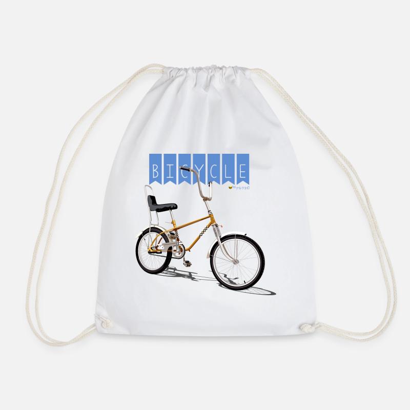 Fahrrad - Turnbeutel - Weiß