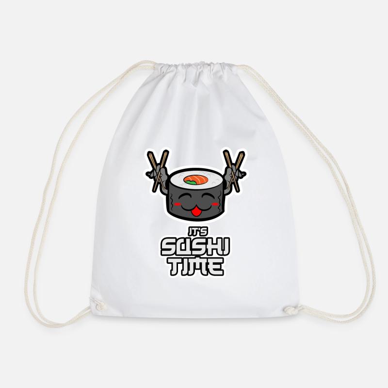 Es ist Shushi Zeit - Turnbeutel - Weiß