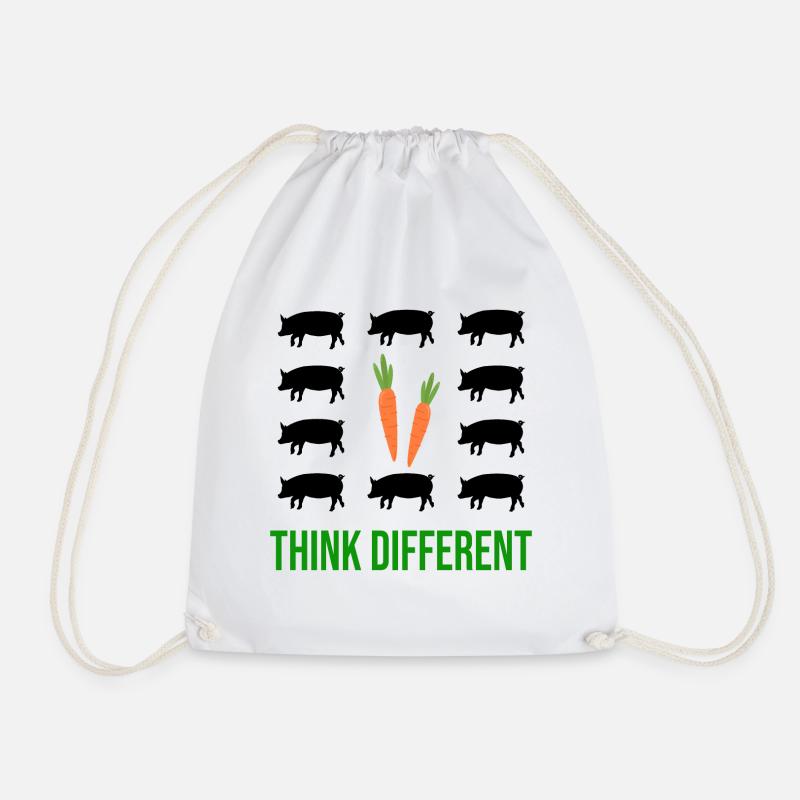 Think Different Vegan - Turnbeutel - Weiß