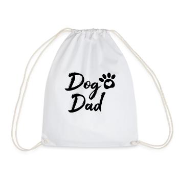 Dog Dad - Drawstring Bag - white - Front