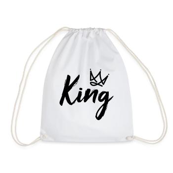 Look couple couple roi - Sac de sport léger - blanc - Devant