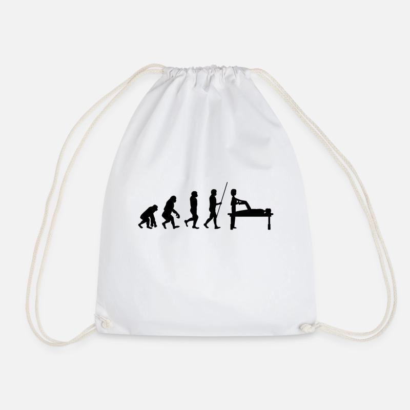 Physiotherapist Phyio Evolution - Drawstring Bag - white