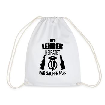 Bachelorette professeur marié - Sac de sport léger - blanc - Devant