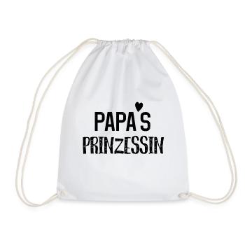 Papas Prinzessin - Turnbeutel - Weiß - Vorne