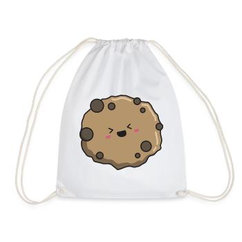 Biscuit kawaii - Drawstring Bag - white - Front