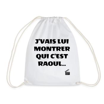J'vais lui montrer qui c'est Raoul - Les Tontons - Sac de sport léger - blanc - Devant