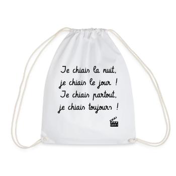 Je chiais la nuit, je chiais le jour... - Sac de sport léger - blanc - Devant