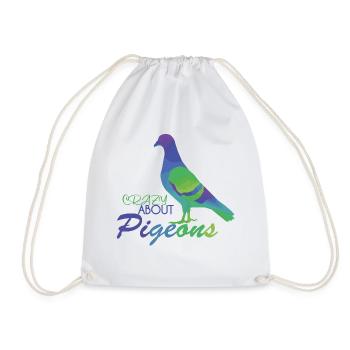 Dove - Drawstring Bag - white - Front