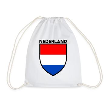 Nederland / Netherlands Flag Shield - Sac de sport léger - blanc - Devant