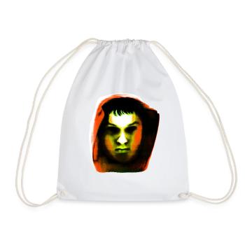 Hoody head: Orange - Turnbeutel - Weiß - Vorne