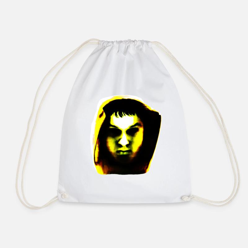 Hoody head: Gold - Turnbeutel - Weiß