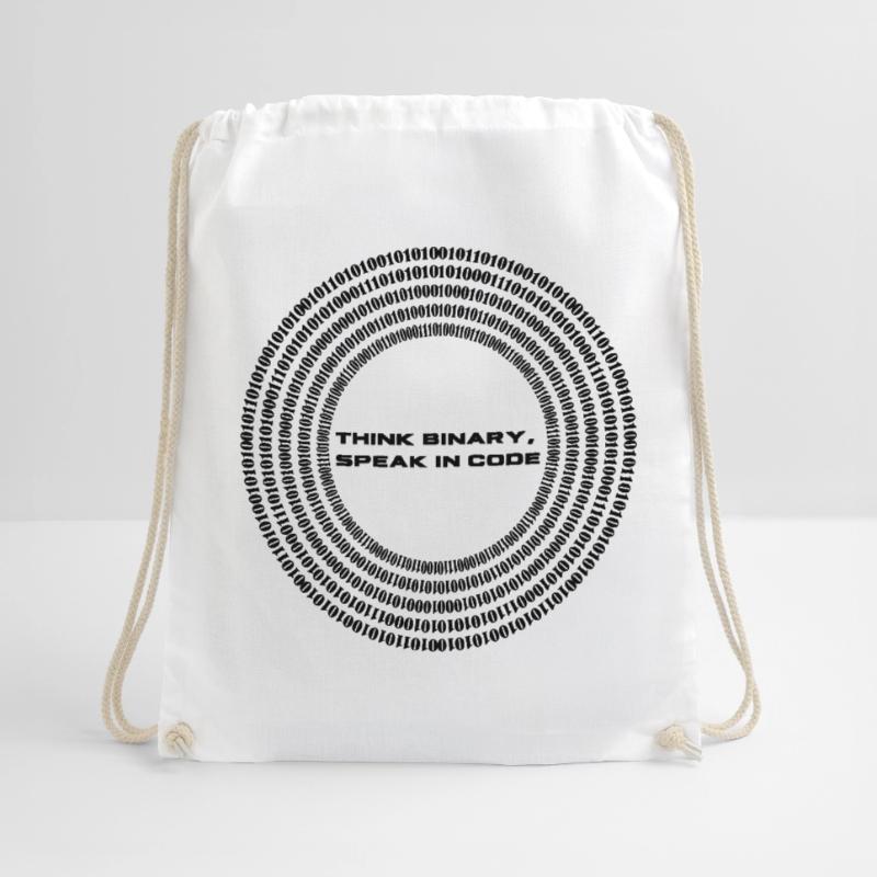 Think binary - speak in code Turnbeutel