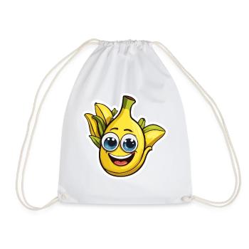 Fruits / Banane / Exotique / Tropical / Sucré / Fruit - Sac de sport léger - blanc - Devant