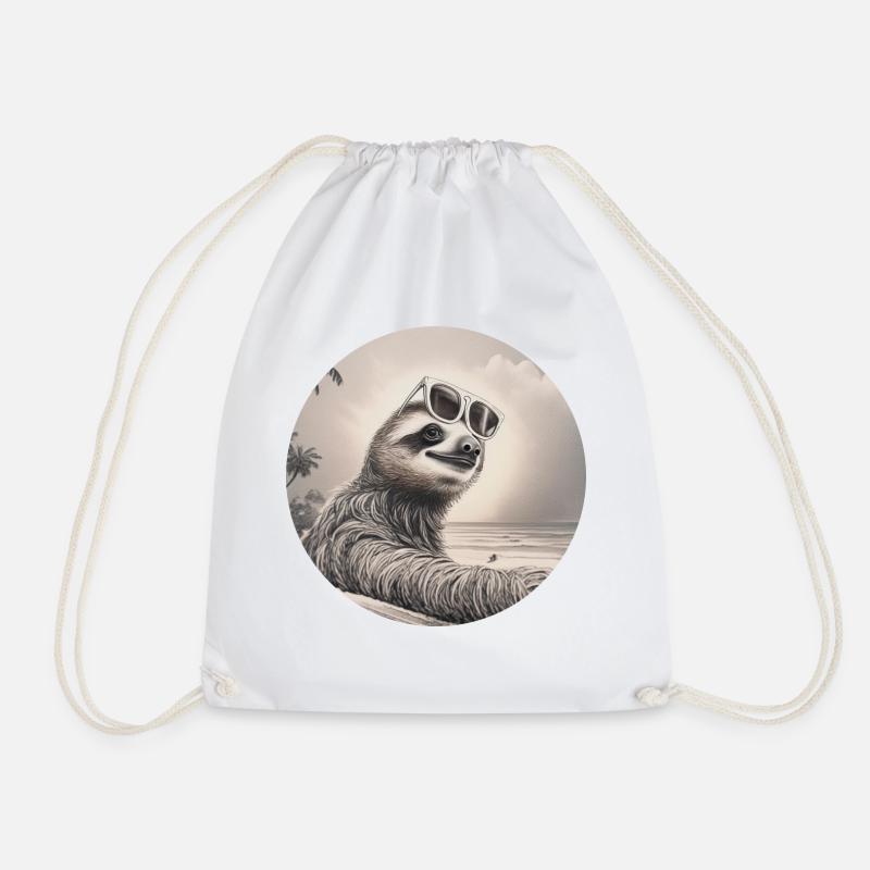 SlothLife - Turnbeutel - Weiß