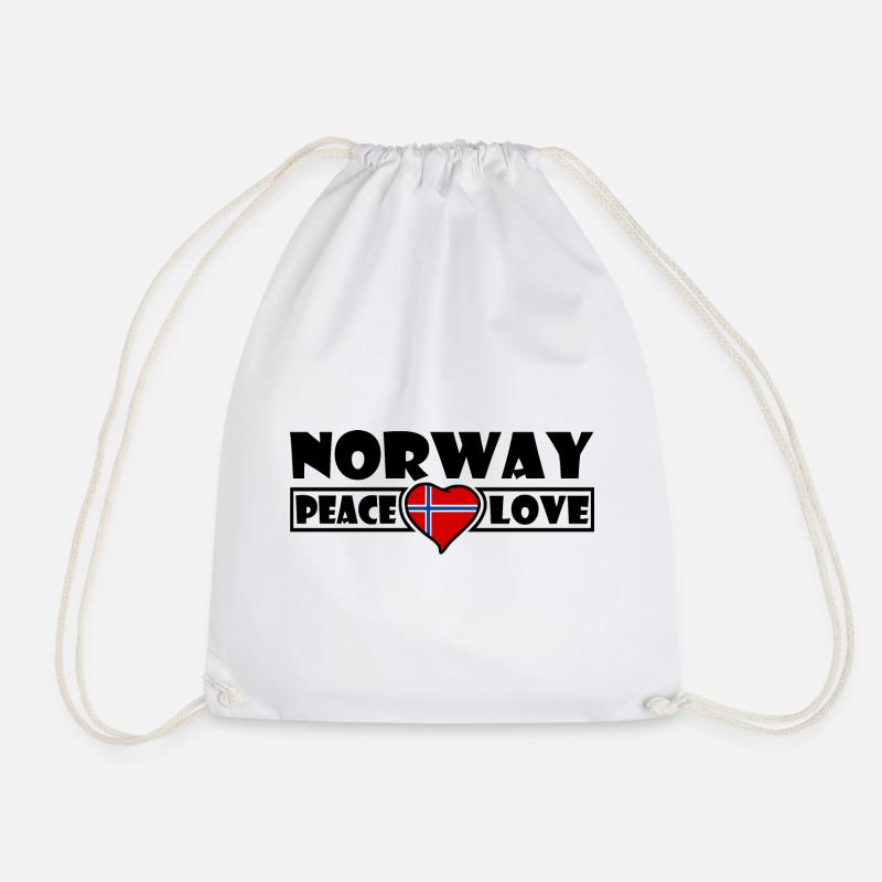 Norwegen - Turnbeutel - Weiß