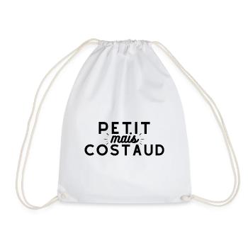 Petit mais costaud. t-shirt mode cool drôle - Sac de sport léger - blanc - Devant