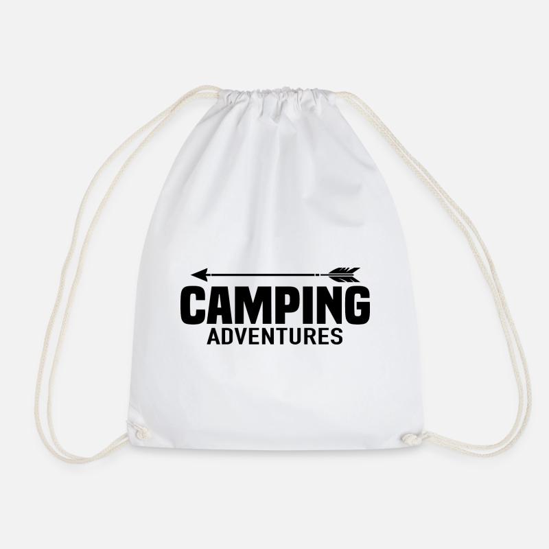 Camping Adventures - Turnbeutel - Weiß