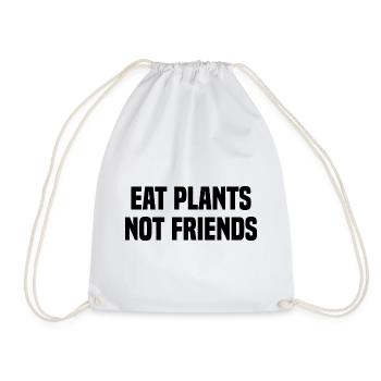 Mangez des plantes pas des amis - Végétalien - Sac de sport léger - blanc - Devant