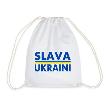Slava ukraini - Sac de sport léger - blanc - Devant