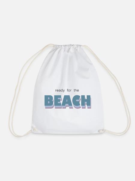 ready for the beach - Turnbeutel - Weiß