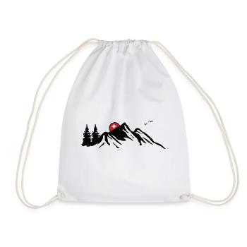 Switzerland Swiss-German Swiss South Tyrol - Drawstring Bag - white - Front