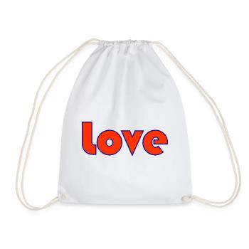 LOVE. COUPLE. JUST MARRIED. bachelorette party. SAINT VALENTINE. - Drawstring Bag - white - Front