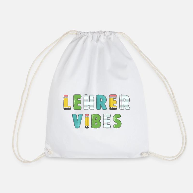 Lehrer Vibes - Turnbeutel - Weiß