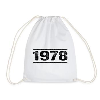 1978 Rétro 1978 Anniversaire 1978 Millésime 1978 - Sac de sport léger - blanc - Devant