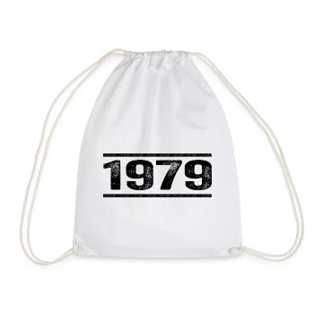 1979 Retro 1979 Birthday 1979 Vintage 1979 - Drawstring Bag - white - Front