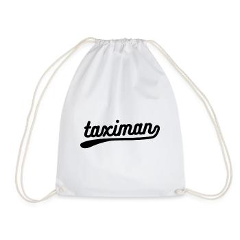 taximan. tshirt chauffeur de taxi - Sac de sport léger - blanc - Devant