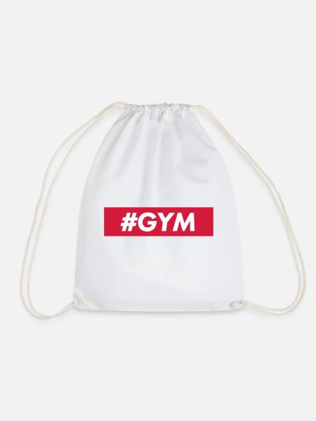 #GYM - Turnbeutel - Weiß