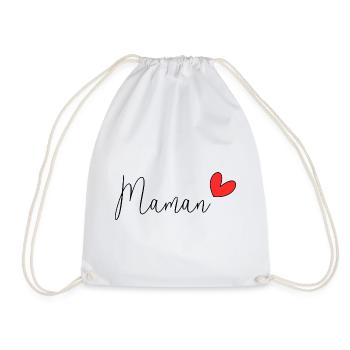MAMIE. FÊTE DES MÈRES. BONNE FÊTE MAMIE. JE T'AIME - Sac de sport léger - blanc - Devant