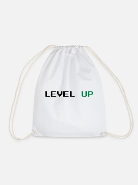 Level UP - Turnbeutel - Weiß