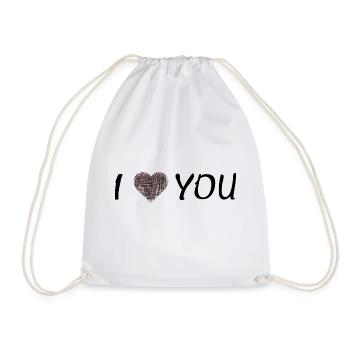 I Love You - Turnbeutel - Weiß - Vorne