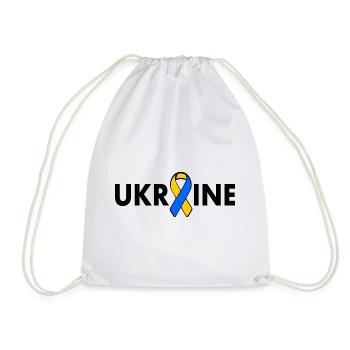 Ukraine - Drawstring Bag - white - Front