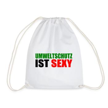 Umweltschutz - Turnbeutel - Weiß - Vorne