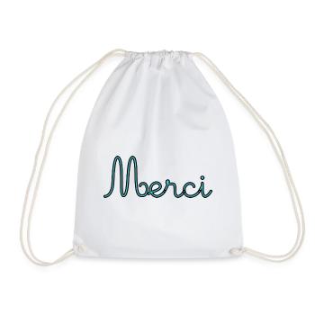 MERCI. MAÎTRESSE. MAÎTRE. MERCI MAÎTRESSE. - Sac de sport léger - blanc - Devant