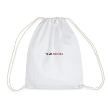 Team Member - Drawstring Bag - white - Front