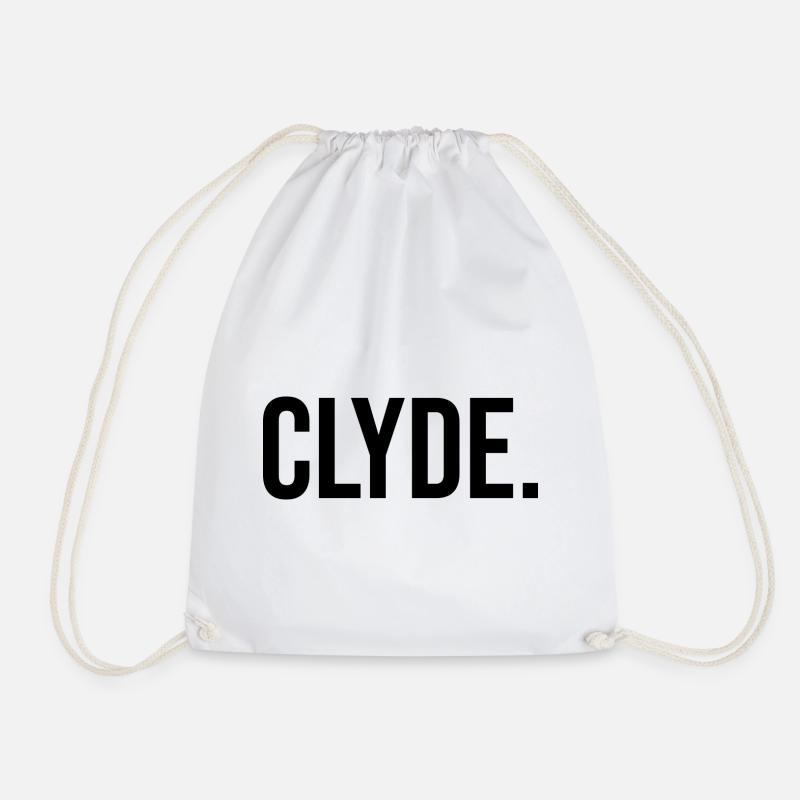 Partnerlook Partner Clyde - schwarz - Turnbeutel - Weiß