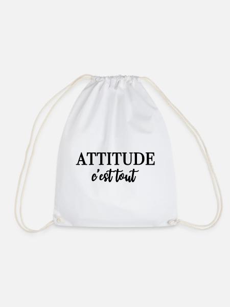 ATTITUDE c'est tout - Turnbeutel - Weiß