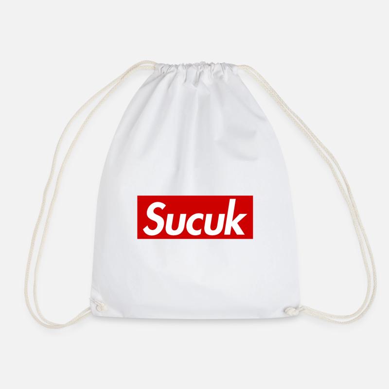 Sucuk - Drawstring Bag - white