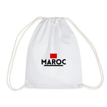 Maroc. t-shirt maroc - Sac de sport léger - blanc - Devant