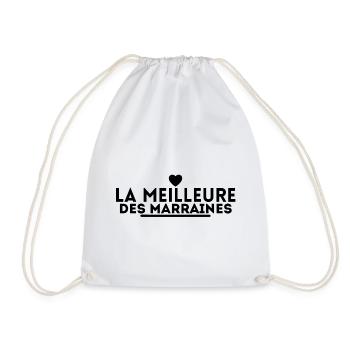 la meilleure des marraines. t shirt pour marraine - Sac de sport léger - blanc - Devant
